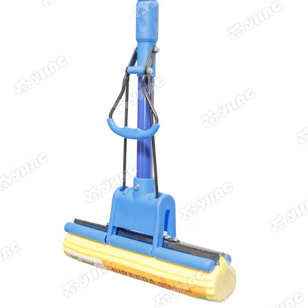 Швабра YKA-01A один ряд роликов цветная ручка