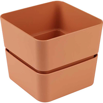 Кашпо Фиори 0,45л Карамельный КШ-0540 х24 