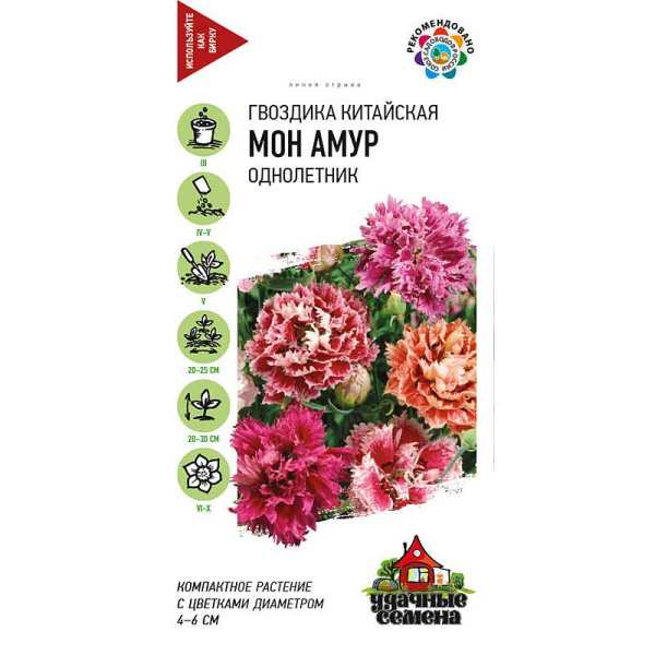 Гвоздика китайская Мон Амур Удачные Семена Гавриш Ц 