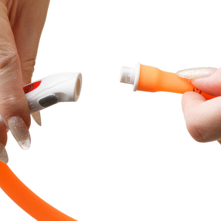 Ошейник 40*1,5см свет-я 3реж. микс USB NA2614 (144