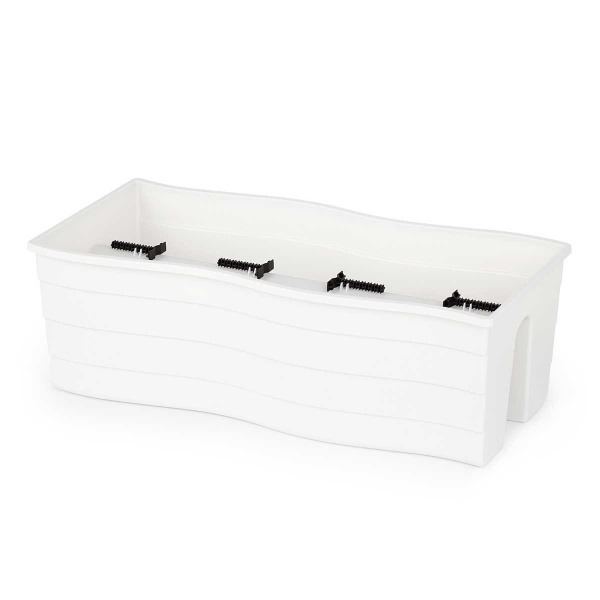 Кашпо на перила 58х28х20см Белый БШ8923 х5 