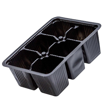 Кассета для рассады мини 6 ячеек 18*13*6,5 см АМИх900 