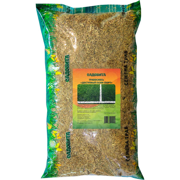 Травосмесь "Доступный газон Спорт" 1кг САДОВИТА (8/400)