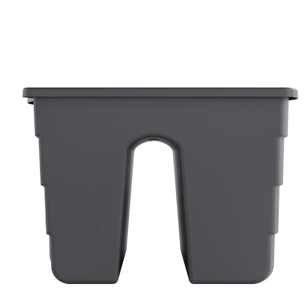 Кашпо на перила 58х28х20см Графит БШ9039 х5 