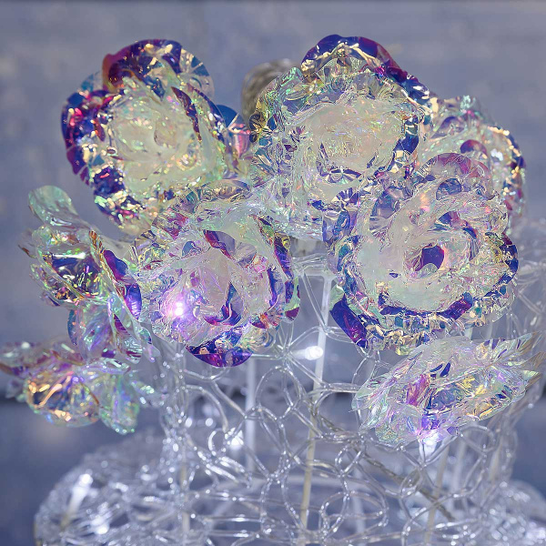 Гирлянда штора LLN-30-6 3*0,5м 10нитей по 5лампочек ВОЛШЕБНЫЙ ЦВЕТОК ЦВЕТНОЙ