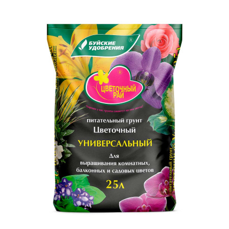 Грунт "Цветочный Рай" Цветочный 25л БХЗ (1/60) 