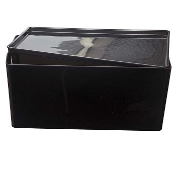 Контейнер ВЕРСА L Прозрачно-черный х11