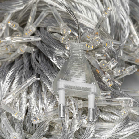 Гирлянда LED L-6-1 240л прозр.провод ТЕП.БЕЛЫЙ х60
