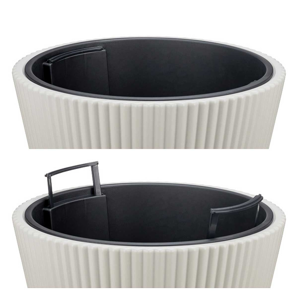 Кашпо СТРИП 30 л со вставкой Белый М3413 х1 