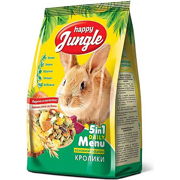 ХэппиДжангл Корм для кроликов 400г J110