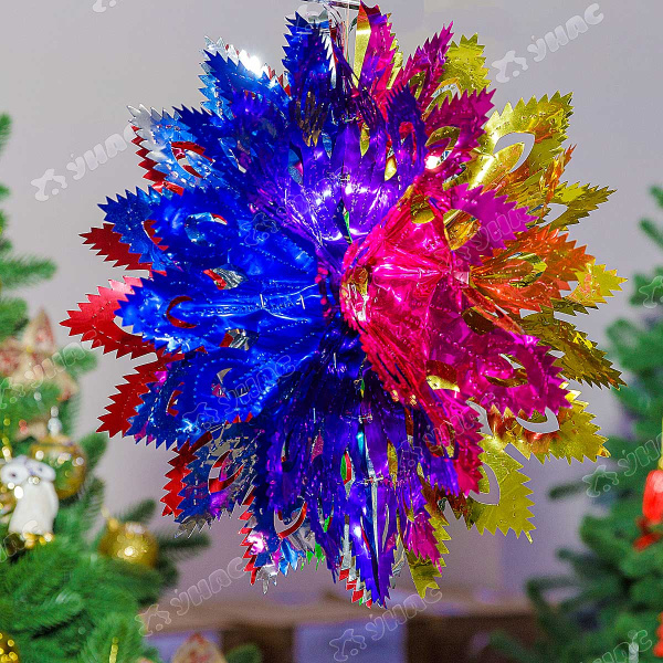 Гирл.из фольги М017 Шар-снеж.40см (цена за 10шт)