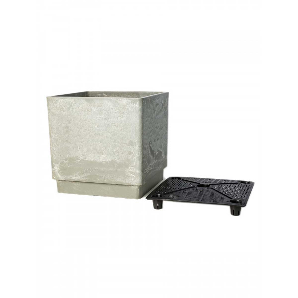 Горшок 6,5 л светлый древесный уголь H-16UF20-1сду 