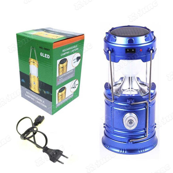 Фонарик-лампа раздвиж. 14-20см.зарядка от солн. бат,эл. сети, USB  NA1704 (72)