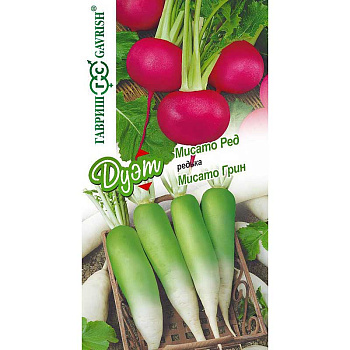 Редька Дуэт китайская Мисато Ред +Мисато Грин Гавриш Ц