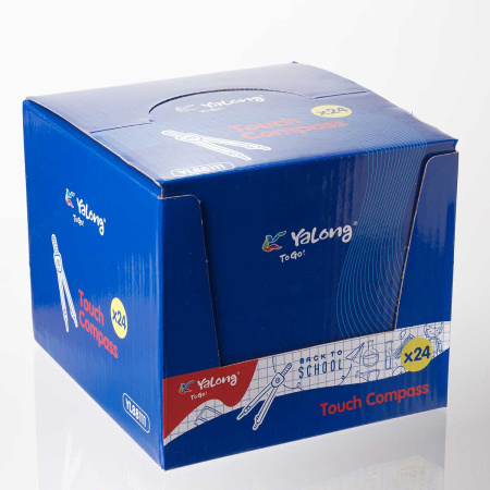 Циркуль метал.в пласт.боксе (цена за 24шт) YL88111