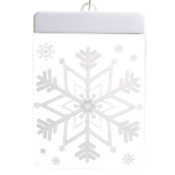 Гирлянда штора LLN-03 2*0,65-0,75м 5нитей, насадка панно-3D ТЕПЛЫЙ БЕЛЫЙ