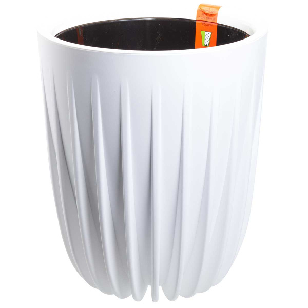 Горшок СИГМА 18л БЕЛЫЙ с вкладкой СИ30-10 