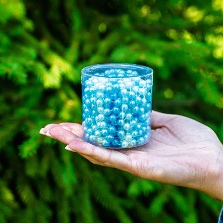 Цепь новогодняя 5ZLAZ8-5-4 Шарик d-0.8 мм 5 м лазурь