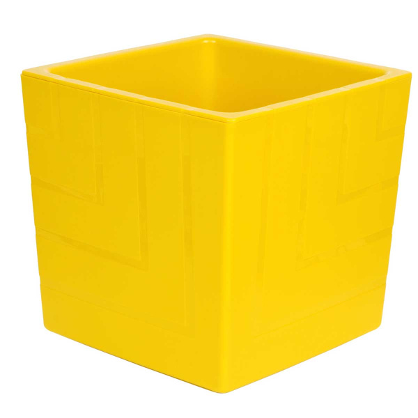 Горшок "Квадро" 1,2л Медовый КВ12-34 Ливингрин (16) 