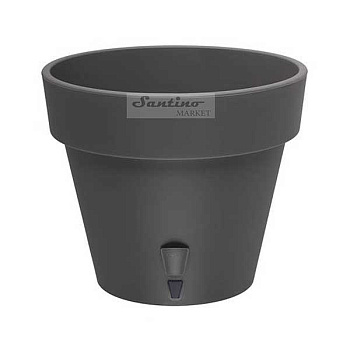Кашпо Латина 9,1л антрацит Сантино х10 