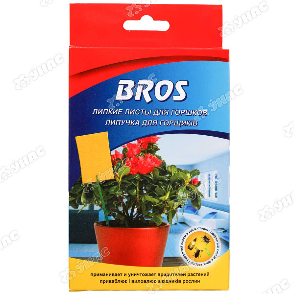 Ловушка клеевая 10 шт. от насекомых для горшков BROS