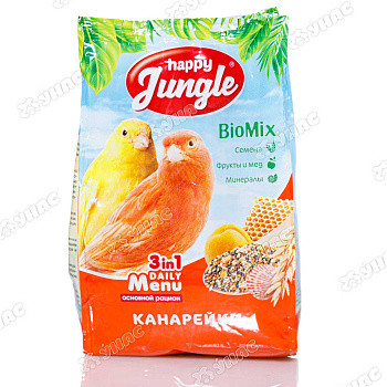 ХэппиДжангл Корм для канареек 500г J107