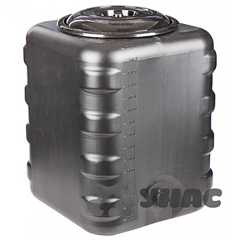 Бак для душа квадратный 150л (чёрный) х2 БШ6463