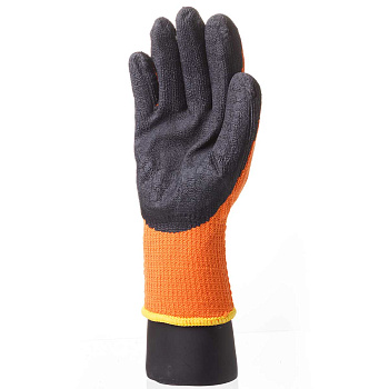 Перчатки акриловые с ЧЕРН/КОР обл.  вспененным ПВХ