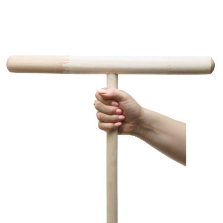 Швабра деревянная круглая 120см СРОЩЕННАЯ