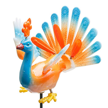 Штекер садовый Павлин с пружинками NA2585