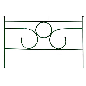 Заборчик декоративный металлический садовый №9 Ноктюрн-мини 0,59*0,48м 5 секций( 2 метра) САДОВИТА
