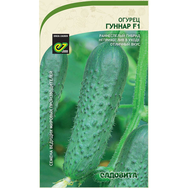 Огурец Гуннар F1 5шт Enza Zaden/Садовита Ц