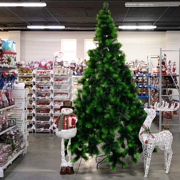 Елка HJ300-43 2-хцвет. 300см 700вет-10см мет.подст.