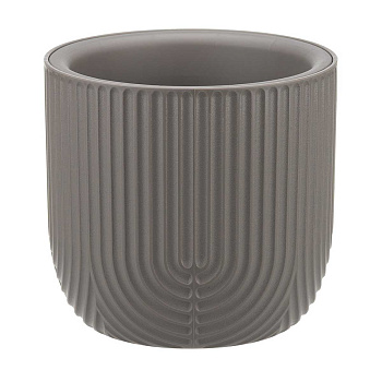 Кашпо РАМОНА D150мм 1 л со вставкой французcкий серый М3260 х12 