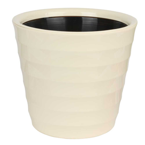 Горшок "Лаура" 9л Ванильный ЛР27-31 Ливингрин 