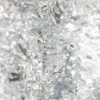 Мишура YТ22-17В серебро d-9см L2м (ЗАПАЙКА 10шт)