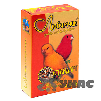 Любимчик Корм (зерносмесь) для канареек 400 г Стандарт Здоровье и активность 0153 х14