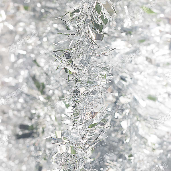 Мишура YТ22-17В серебро d-9см L2м (ЗАПАЙКА 10шт)