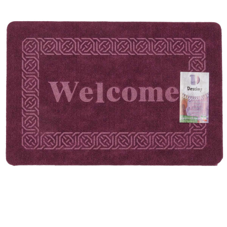 Коврик придвер Welcome 40*60 Сиреневый D/0202-1056