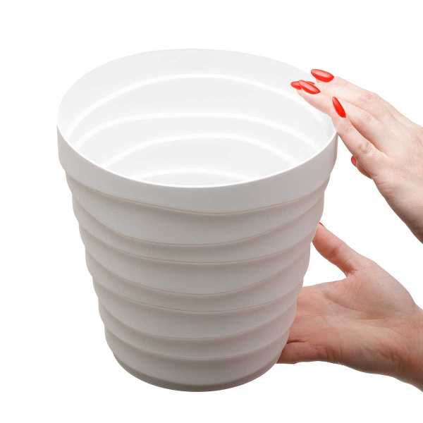 Кашпо БАРХАН 3,5л Белый КШ-4342 х16 