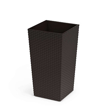 Кашпо РОТАНГ со вставкой 20/28л Мокко БШ8849 х5 