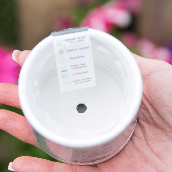 Горшок 0,17л белый 103/7.5-1 х36 