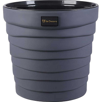 Кашпо БАРХАН 12л Антрацит КШ-0545 х6 