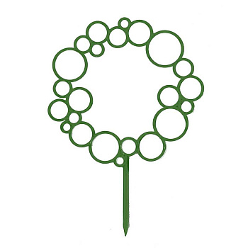 Опора для растений Диадема круглая малахит х80