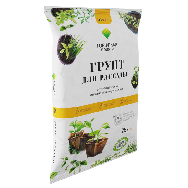 Грунт Рассада 25 л "Торфяная поляна" (80) 