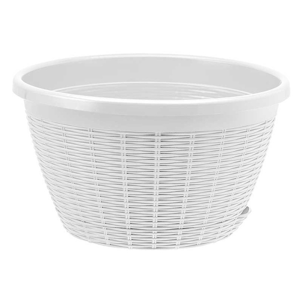 Кашпо Подвесное 4,5л белый без подвеса КШ-6446 ВМС х20