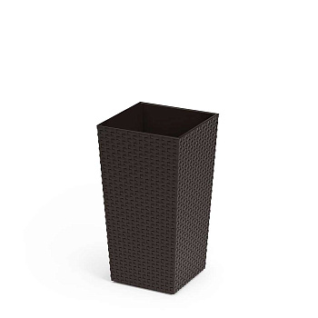 Кашпо РОТАНГ со вставкой 8/15л Мокко БШ8850 х5 