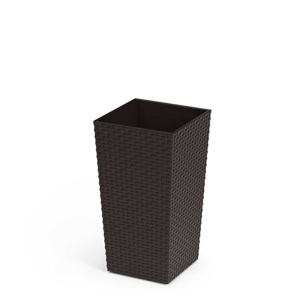 Кашпо РОТАНГ со вставкой 8/15л Мокко БШ8850 х5 