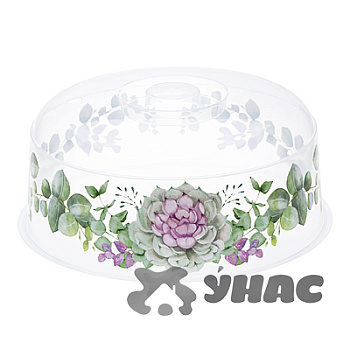 Крышка для СВЧ ДЕКО Каменная роза М1416 (24)