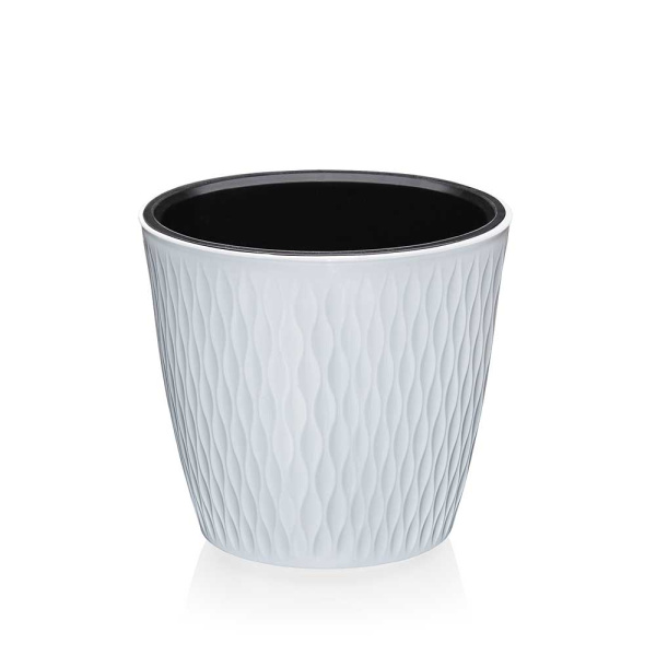 Кашпо Керама 1,1л белый Эльфпласт 582 х54 